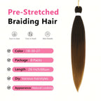 Braiding Hair Pre-Stretched Packs Long Soft Yaki Texture with 76cm, 8 Packs - product gallery image 4