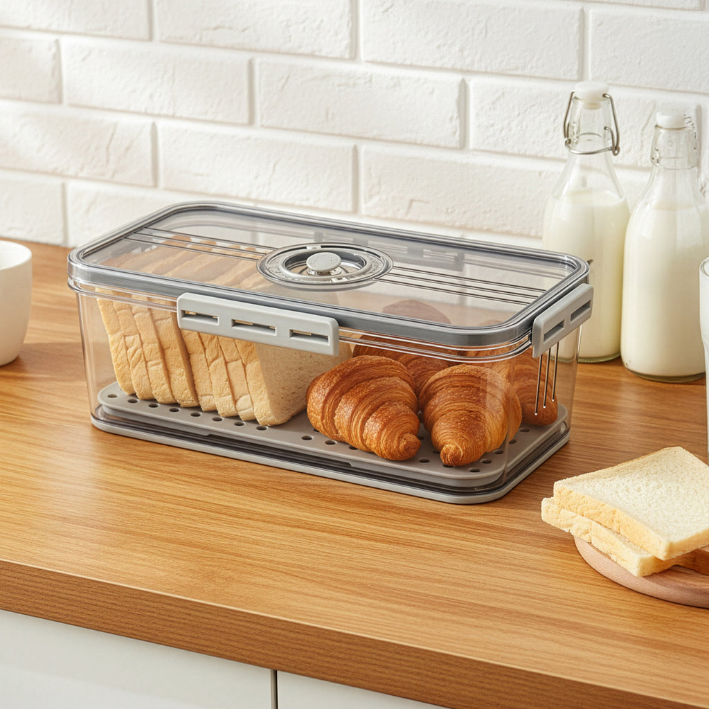 Bread Bin with Leakproof, Airtight, Freestanding, 5cm - product gallery image 2