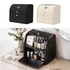 Bread Bin with Space-Saving, Stainless Steel, 2-Tier Roll Top Lid Large Metal - product gallery image 10