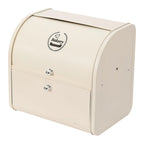 Bread Bin with Space-Saving, Stainless Steel, 2-Tier Roll Top Lid Large Metal - product gallery image 8
