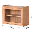 Bread Bin with Wood, Bamboo Clear Window Double Layer Breadbox - product gallery image 2