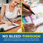 Brush Pen with 36 Pack, Dual Tip Pens Watercolour Colouring Markers