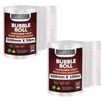 Bubble Wrap with Plastic, 100m, Heavy-Duty Roll Packaging, Moving Shipping - 100m option