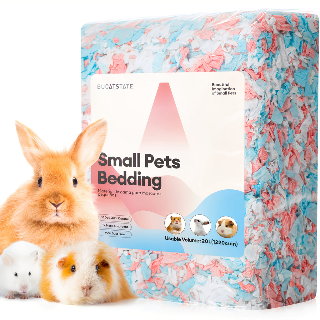 BUCATSTATE 20L/450g Hamster Bedding with 20L/450g Dust-Free Guinea Pig Paper Odor - product gallery image 3