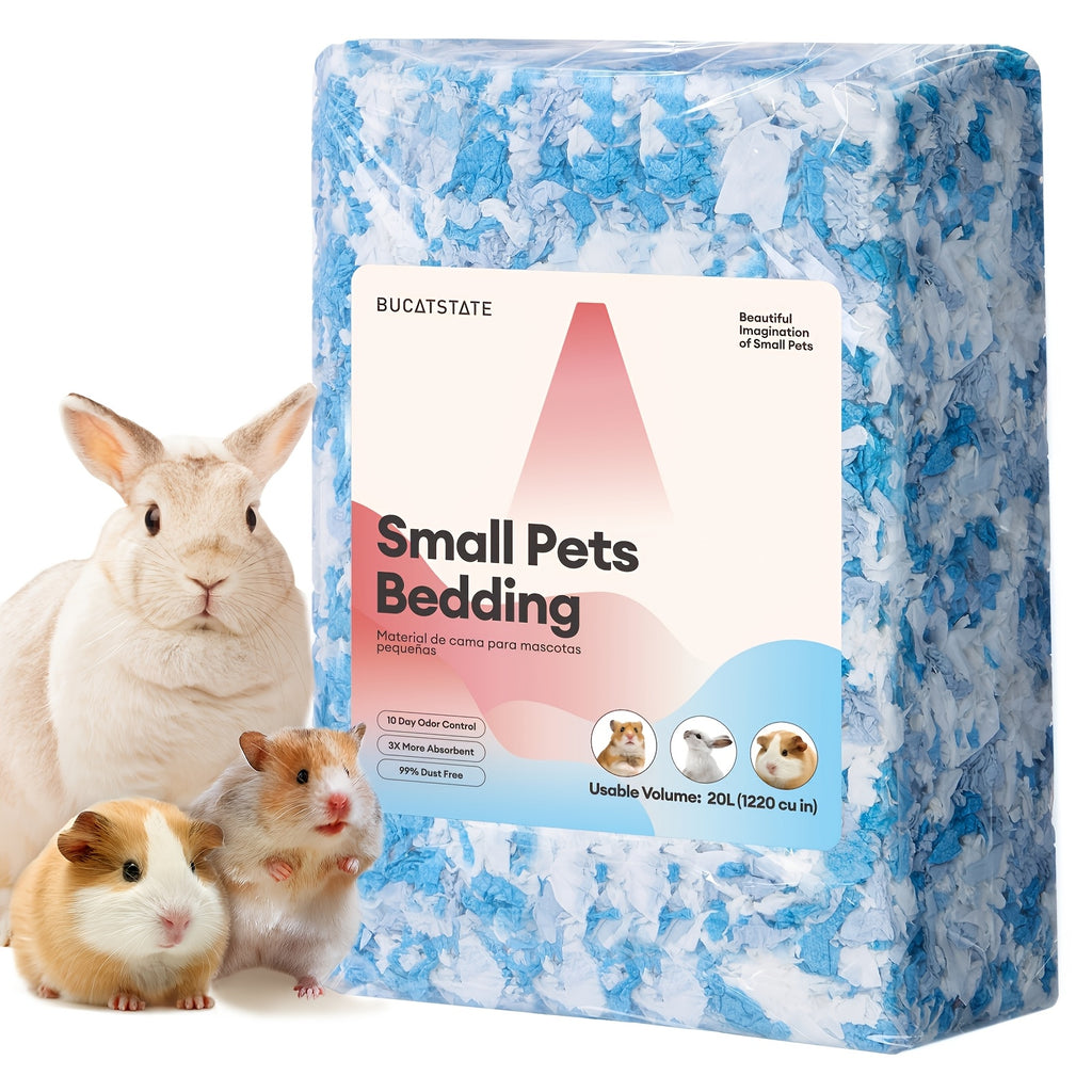 BUCATSTATE 20L/450g Hamster Bedding with 20L/450g Dust-Free Guinea Pig Paper Odor - product gallery image 4