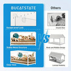 BUCATSTATE Hamster Cage Metal 2.0 with Easy Assembly, 100cm - product gallery image 14