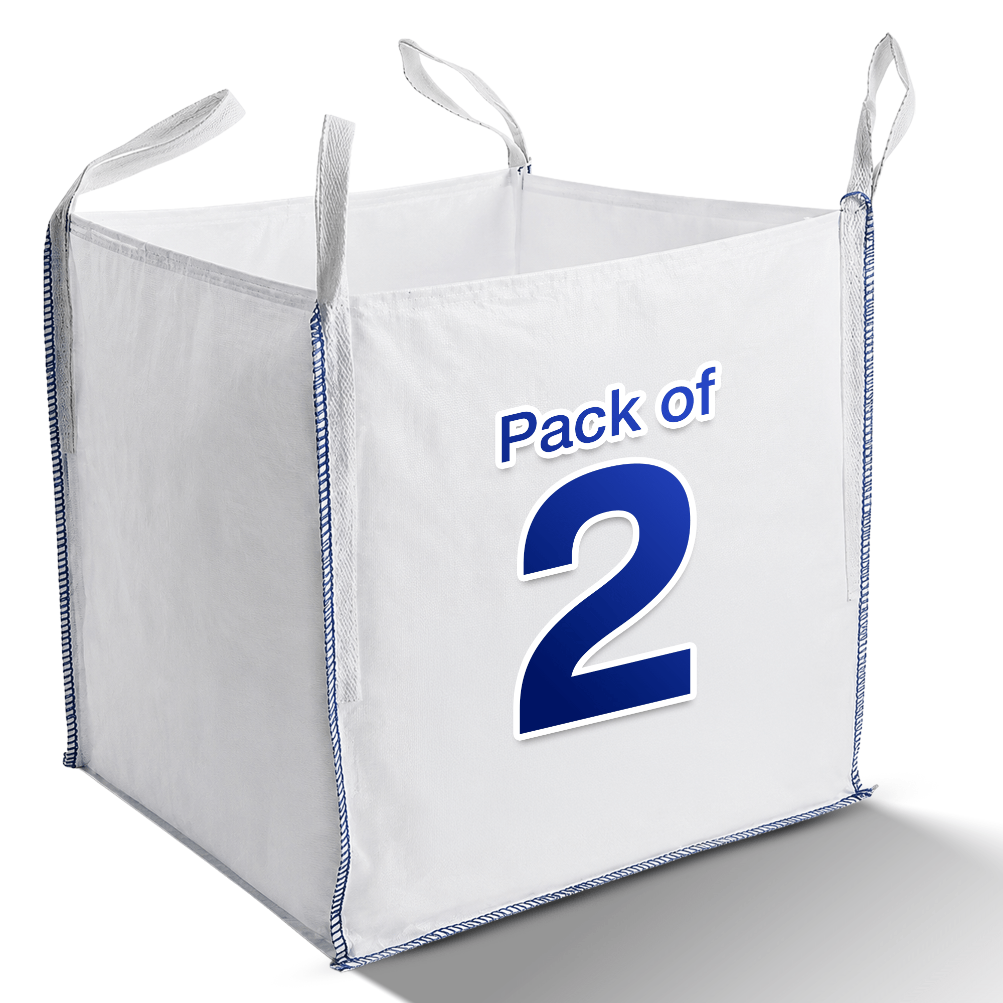 Builders Bags & Rubble Sack with 86 x 86 x 86 cm, FIBC Tonne Heavy Duty of Woven