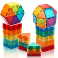 Building Toy with Plastic, Boy Girl, Magnetic Tiles Blocks Kids Colourful STEM