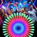 Bulk Pack of 30 LED Foam Light Stick with 30pcs, Sticks Flashing Party Favors in Three - 30pcs option