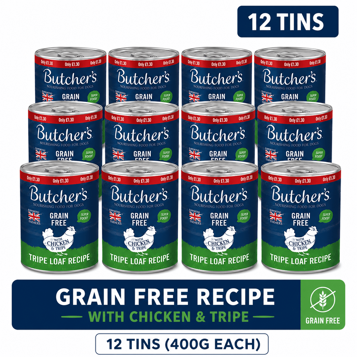 Butcher'S Nourishing Food for Dogs with 400g, Dog food