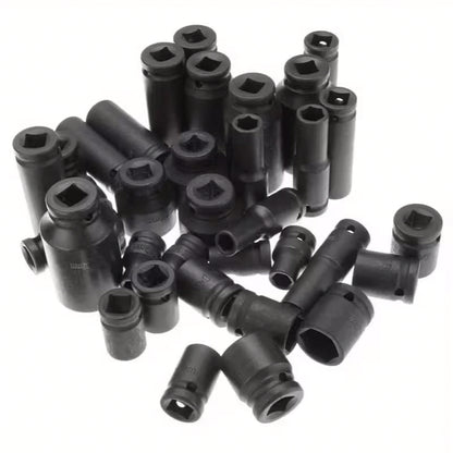 Heavy Duty 40pcs Car Truck Deep Impact 8-32mm 1/2 Inch Black Finish Heavy Duty Socket Set For Auto Repair Cool Gadgets