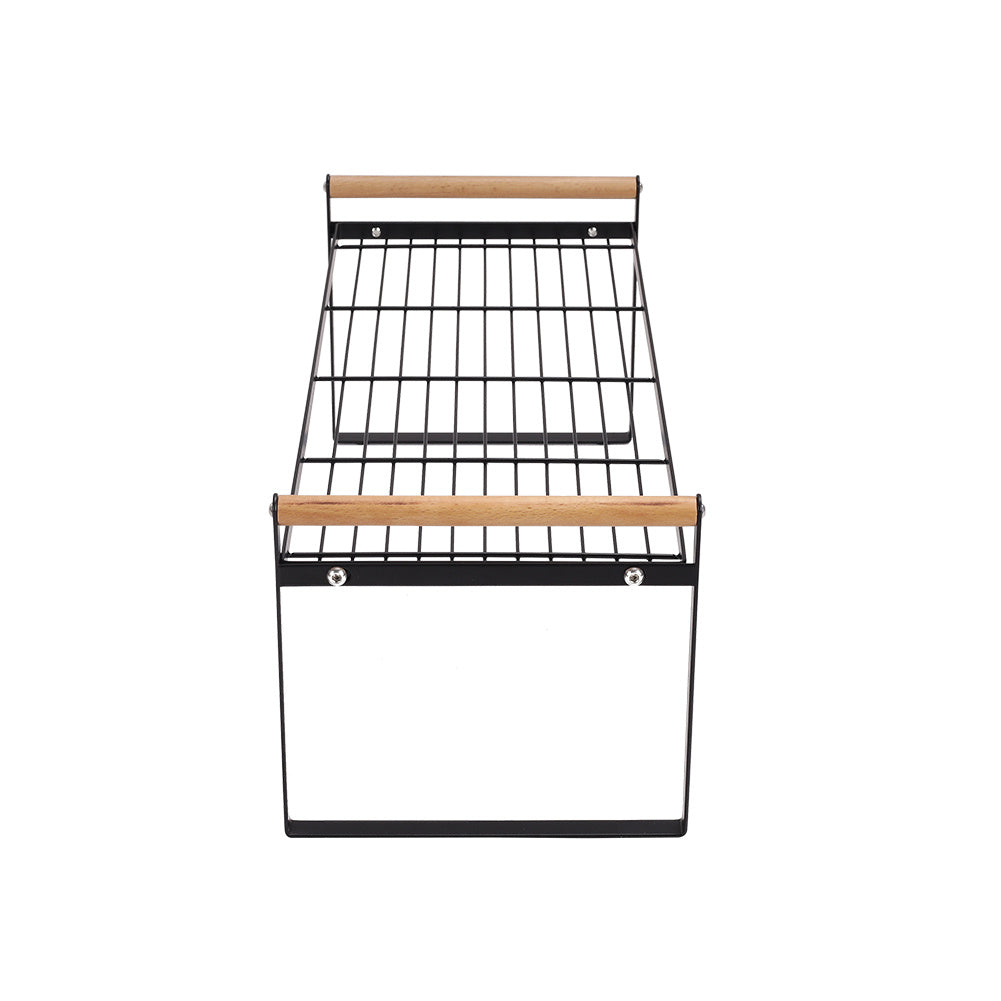 Kitchen Counter Shelf Metal Wire Stackable Cupboard Spice Rack Space Saving Countertop Orgainzer and Storage Rack Shelves for Kitchen Pantry Bathroom