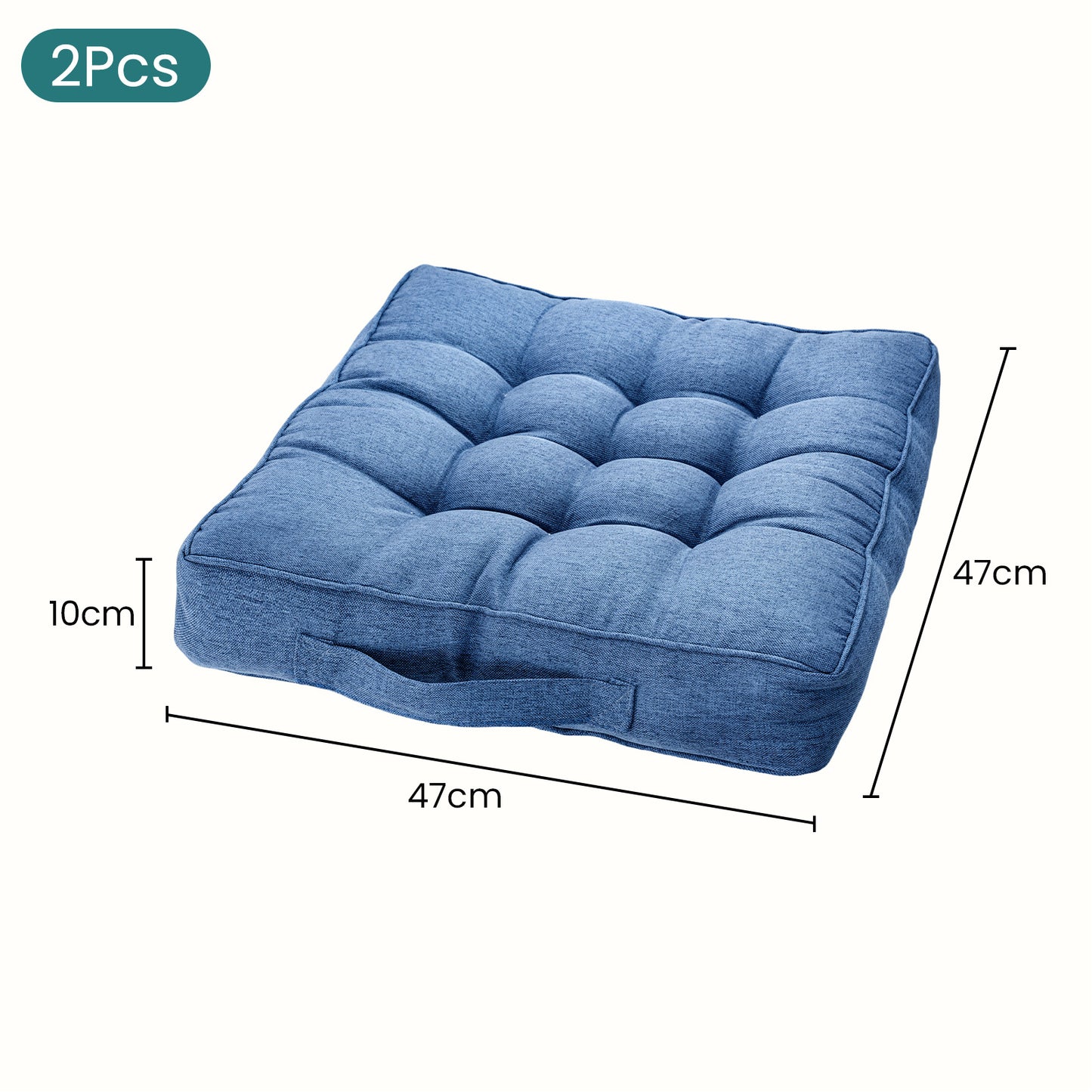 Chair Cushions Tufted Garden Kitchen Chair Cushion with Handle Strap Comfortable Chair Pads for Dining Room Kitchen