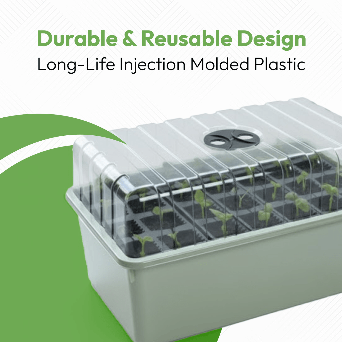 28 Cell Deep Rootrainer Propagator Garland Deep Root Success Kit Reusable Deep cell Root trainers Plug Plant Seed Root Tray Trainer Propagator Deep root success Kit Deep root seed starting trays 12cm Deep