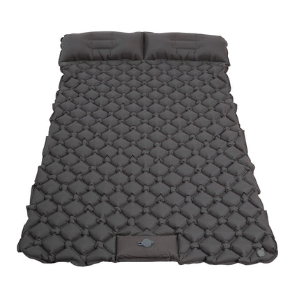Camping Double Sleeping Pad - Ultra-Light Camping inflatable sleeping pad with Foot Pump, Compact Inflatable Portable Mat for Backpacking, Hiking, Car Travel, Beach, And Tent