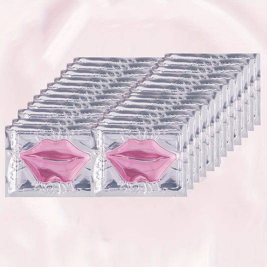 30pcs Hyaluronic acid Pink Lip Mask Patch for Hydrated Lips, Moisturizing And Hydrating Anti-Dry Lip Care & & Lip Sleeping & Lip Nourishes & Lip Mother Gifts Set Gifts for Women