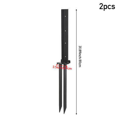 2PCS/4PCS Heavy Duty Steel Fence Repairs Tool - Fence Post Anchors, Size 5*10*83cm