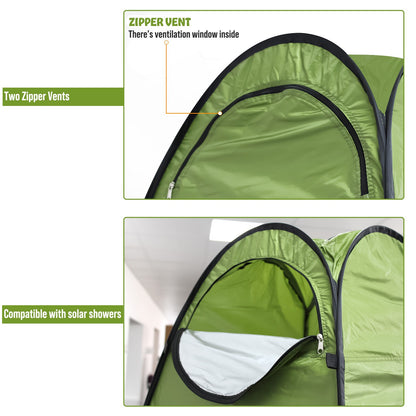 Pop Up Toilet Tents for Camping, Pop Up Changing Tent for Shower, Privacy Tent Portable Changing Room for Outdoor Adventures, Hiking, Fishing, Beach or Picnic