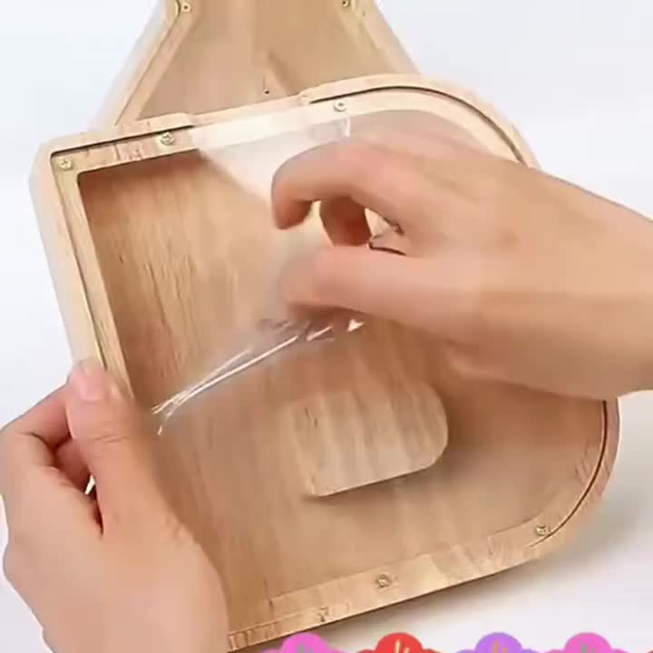 1 unique 18cm*18cm wooden letter jar - 26 creative A-Z letter storage containers, transparent design, birthday gift idea, home decoration, best friend gift, and functional holiday present.