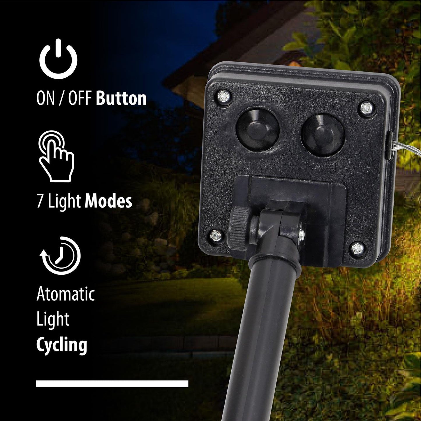 Solar Garden Lights Set of 4, LED Pathway Stakes for Outdoor Yard Lighting, Patio Landscape Illumination, Lawn and Garden Decoration, Waterproof Solar Powered Lights for Walkways, Pathways, Backyard, Energy-Efficient Outdoor Lighting, Durable and Easy to