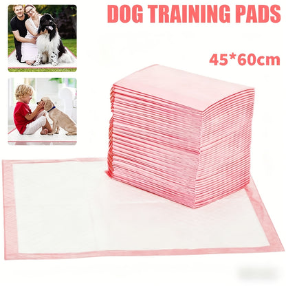 50pcs 100pcs Pet Training Pads 45x60cm, Super Absorbent Disposable Puppy Pee Pads, Quick-Dry Potty Pads Dog Pads for Indoor Training & Puppy Supplies, Extra Thick Puppy Pads Non-Slip Pet Piddle Pads for Small Medium Large Dogs