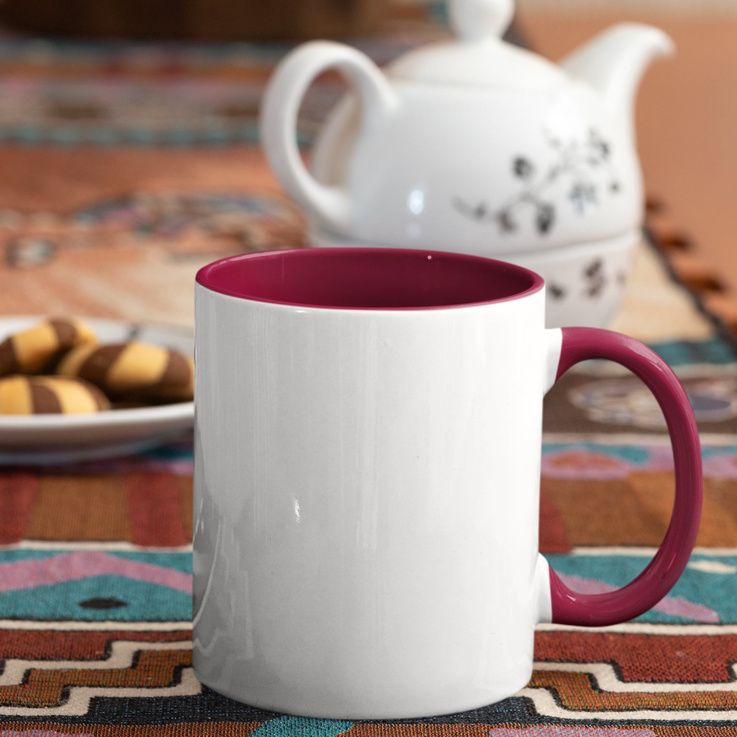 11oz Colour-Accent Sublimation Mugs – Glossy Ceramic Multipacks