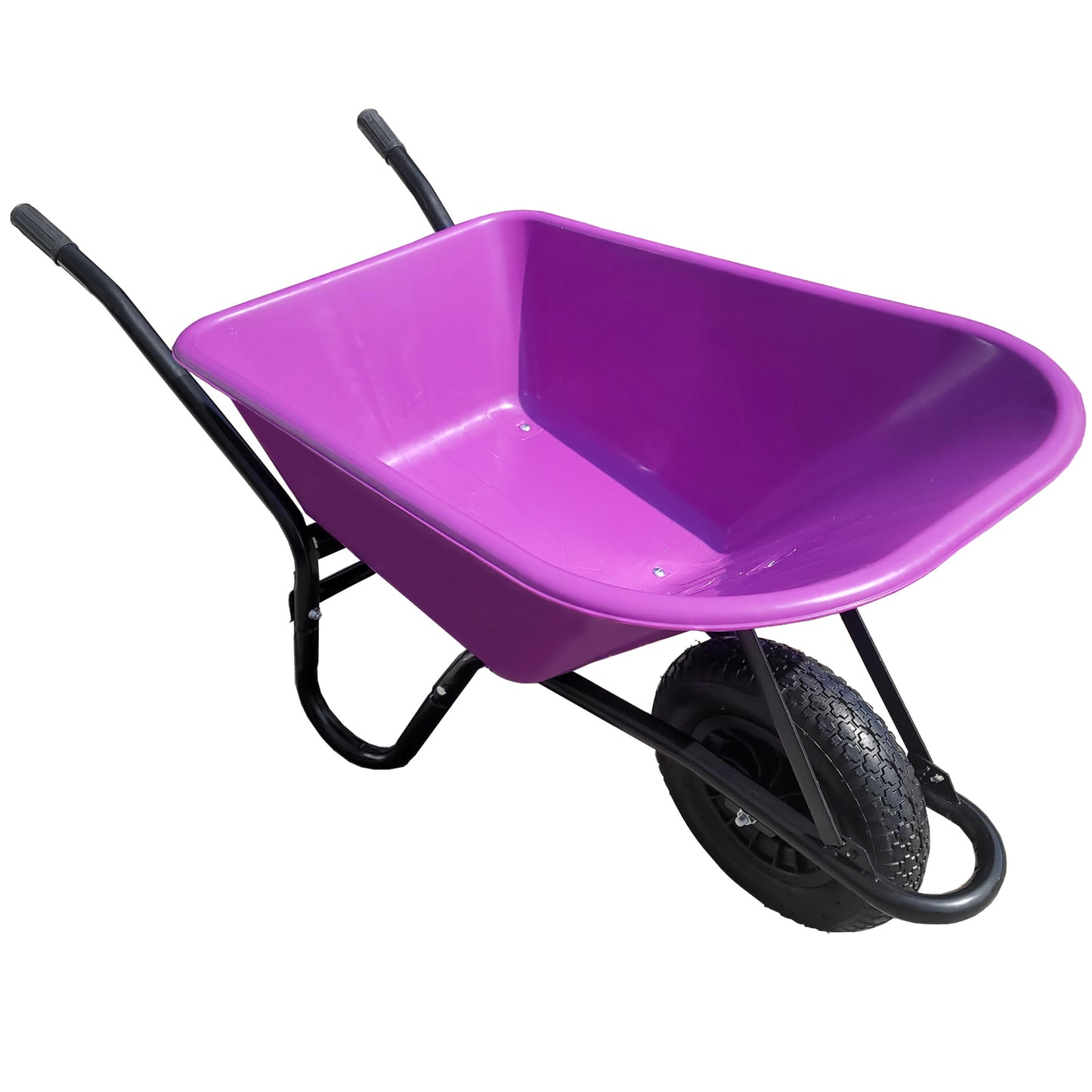 Purple Wheelbarrow - Plastic Wheelbarrow Professional Garden Barrow - TaskBarrow 110 Litre