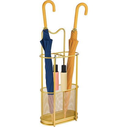 Sturdy Metal Contemporary Umbrella Stand - Storage Rack for Home & Hotel Lobby Entrance, Perfect for Commercial Use