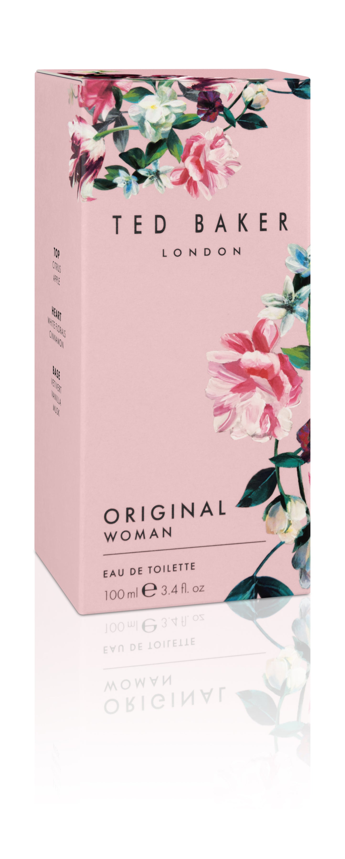 Ted Baker Woman Pink Eau de Toilette Floral Green & Fruity Perfume for Women with Peach, Bergamot, Apple, Tangerine Musk & Vanilla, Gift Idea, 3.38 fl oz / 100ml