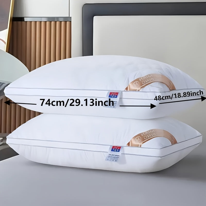 1pc 2pcs 4pcs 6pcs Weight 800GSM Luxury Hotel Quality 48x74cm Quilted Bed Pillows for Sleeping Deep Filled Bounce Back All Seasons