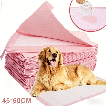 50pcs 100pcs Pet Training Pads 45x60cm, Super Absorbent Disposable Puppy Pee Pads, Quick-Dry Potty Pads Dog Pads for Indoor Training & Puppy Supplies, Extra Thick Puppy Pads Non-Slip Pet Piddle Pads for Small Medium Large Dogs
