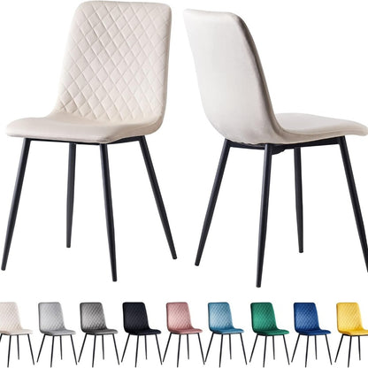 velvet dining chairs set - feature detail 19