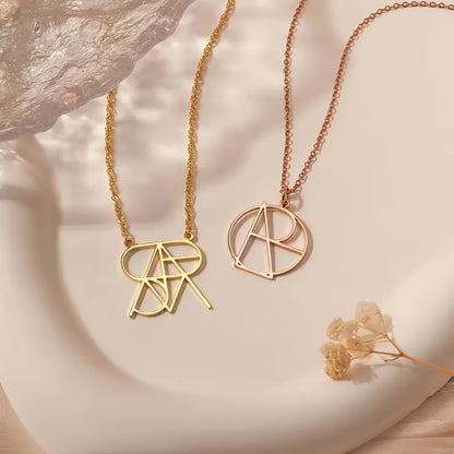 Personalized Stainless Steel Name Necklace, Custom Name Pendant, Unique Creative Gift for Holidays and Thanksgiving