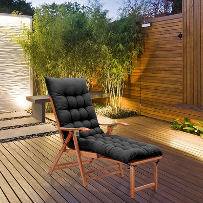 Lounge Chair Cushion 160x50cm Thick Comfortable Seat Pad for Sun Lounger Recliner Daybed Beach Chair – Machine Washable Non-Slip Indoor Outdoor Multiple Colours