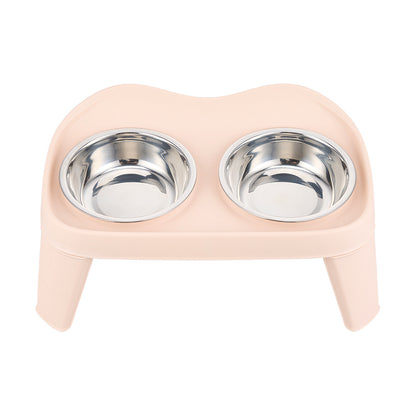Dog Bowls with Stand, Adjustable Raised Dog Bowl for Large Dogs, Dog Feeding Station with 2 Stainless Steel Dog Bowls, Non-Slip elevated dog bowls