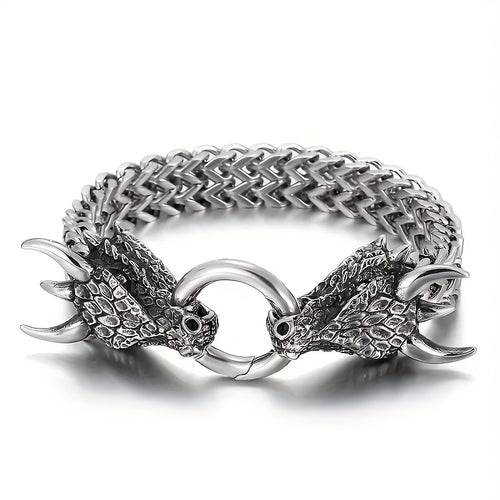 Domineering Dragon Head Bracelet - Men's Jewelry Gift