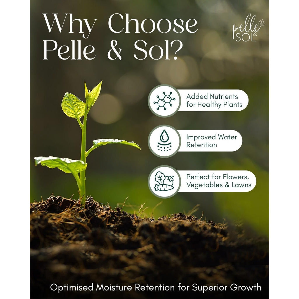 Multi Purpose Compost 10L 40L 60L by Pelle & Sol – Potting Soil for Indoor & Outdoor Plants, Vegetables, Herbs, Seeds, Flowers & Houseplants | Nutrient-Rich All Purpose Plant Soil UK
