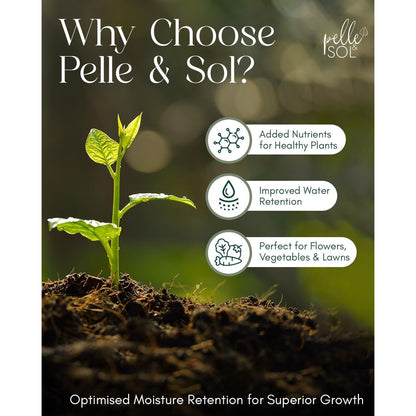 Pelle & Sol 10/20/40/50/60 Ltr Multi Purpose Compost - Compost for Outdoor Plants & Soil for Plants Indoors - Potting Soil for Pots Plants Outdoor - All Purpose Nutrient Rich Fertiliser, Houseplant Potting Mix
