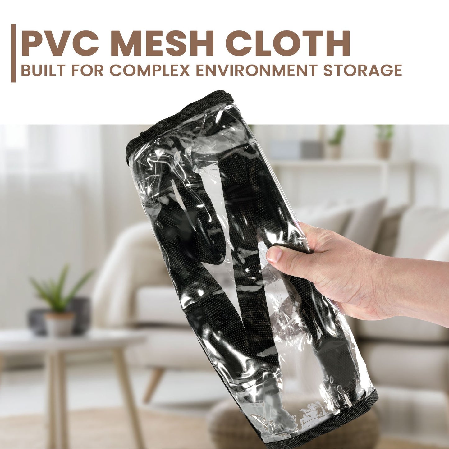 Clear PVC Zippered Media Storage Case - Durable & Protective for CDs, Blu-ray Discs, Movies, VHS Tapes, Video Games, Books, Music - Dust & Moisture Resistant Organizer, Trunks