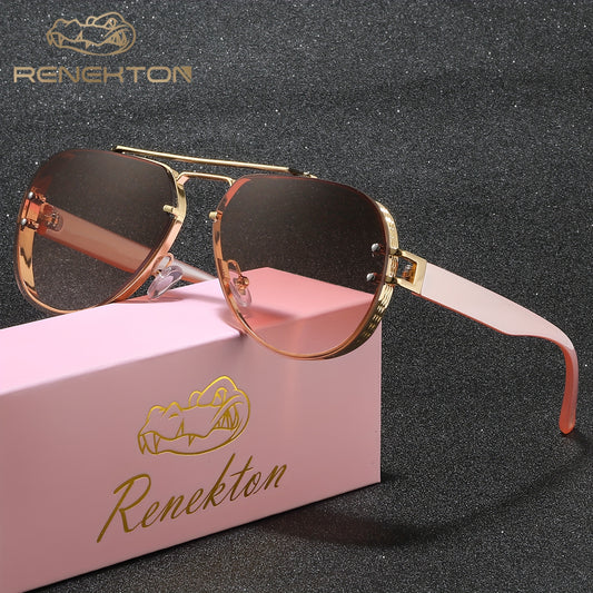 Renekton Women's Metal Fashion Trendy Fashion Glasses for Outdoor Parties, Travel, Driving, and Fishing - Exclusive Gift Set,stocking stuffers