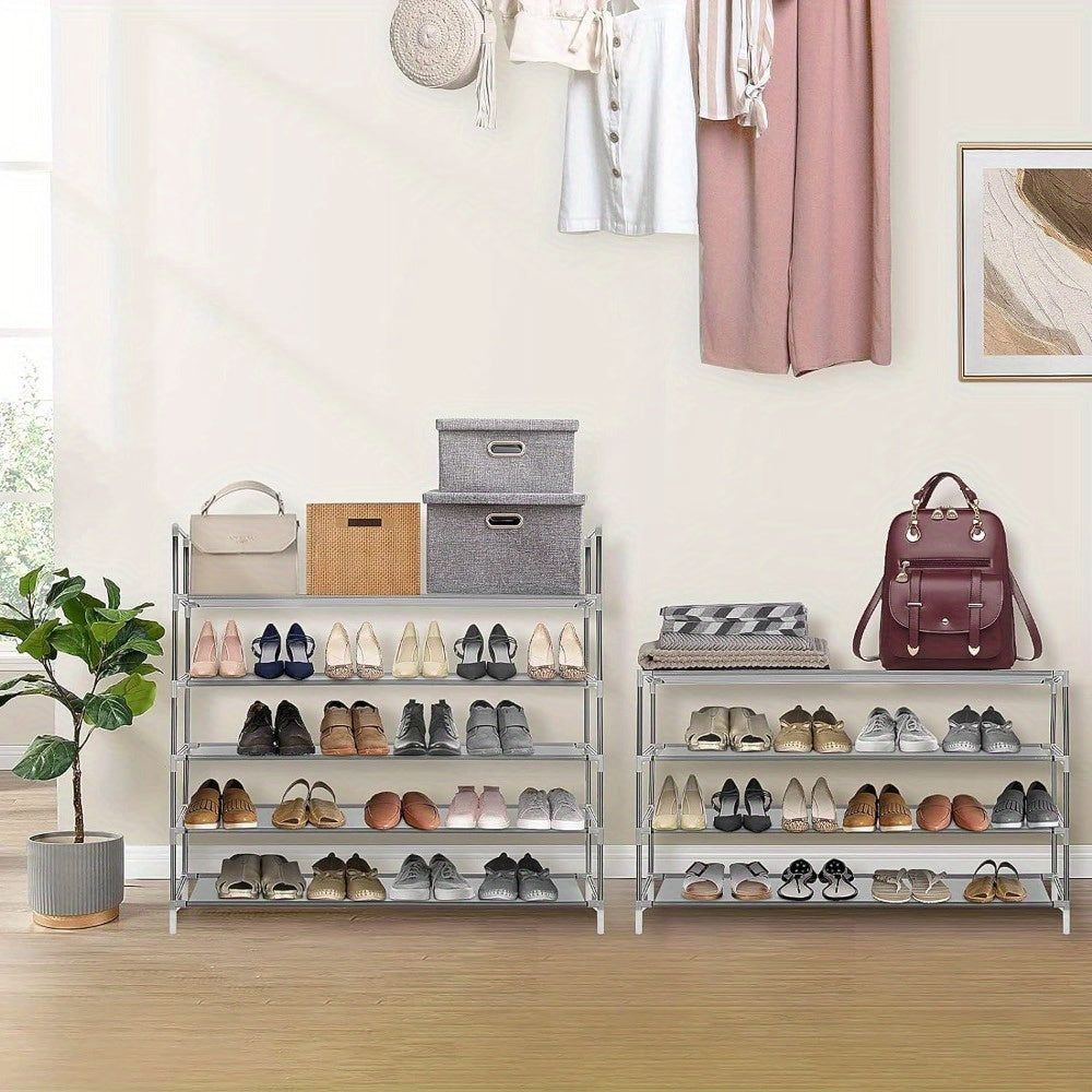 Shoe Rack,10Tiers Shoe Storage, 98x27x177cm Tall Shoe Rack,Large Shoe Rack,Storage Shelves Holds 50 Pairs Of Shoe Organiser Shelf For Home Hall Living Room Hallway Bedroom
