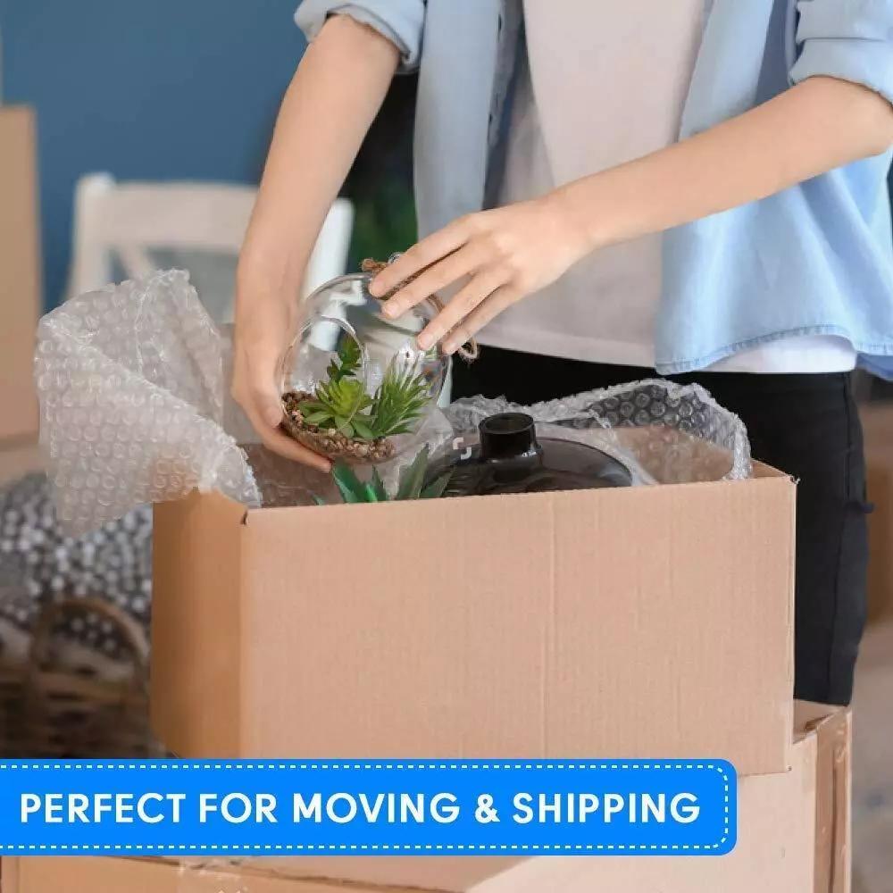 500mm Bubble Roll Wrap Air Cushioning Wraps Protection Small 10mm Bubble Size Wrapping Packing Fragile Items Effective Storage, Clear, 500mm Wide