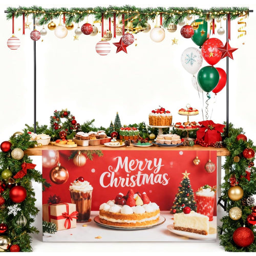 BREEZENEST Adjustable Metal Table Arch Stand for Party, Wedding & Christmas Decoration - Sturdy Black Iron Backdrop Frame for Balloons, Garland, Flowers & Event Display, Detachable Design, 240×120cm