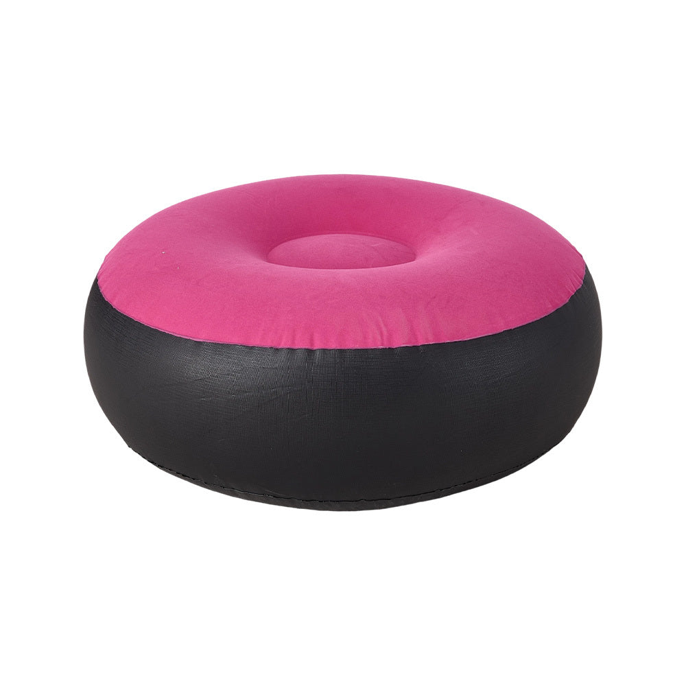 Multi-colour Everyday Outdoor Inflatable Sofa Set, PVC Material with Foot Pump, Portable Air Mattress with Footstool, Suitable for Picnics, Camping, Beach Trips, Travel and Home Use