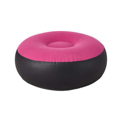 Multi-colour Everyday Outdoor Inflatable Sofa Set, PVC Material with Foot Pump, Portable Air Mattress with Footstool, Suitable for Picnics, Camping, Beach Trips, Travel and Home Use