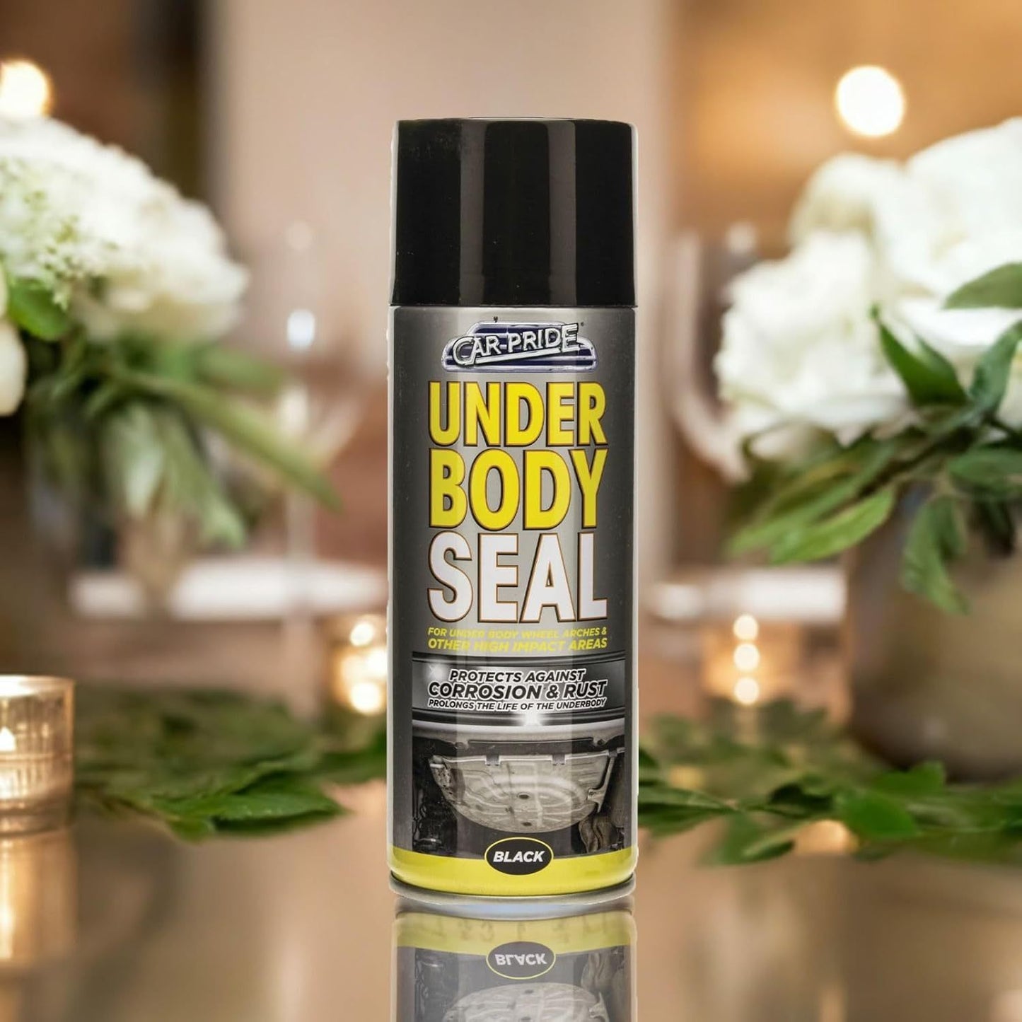 2 x Car-Pride Black Underbody Protective Coating 400ml Vehicle Underside Protection for DIY Auto Care & Maintenance