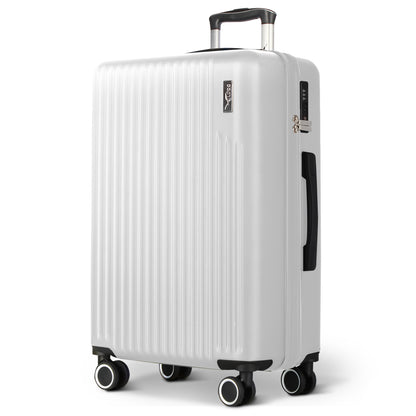LUGG 76.5 x 50.5 x 30cm Vacay Suitcase ABS Luggage with TSA Indent Lock, Aluminium Trolley Handle, 360° Spinner Wheels, Water-Resistant & Durable Material - Airline Compatible (28inch)