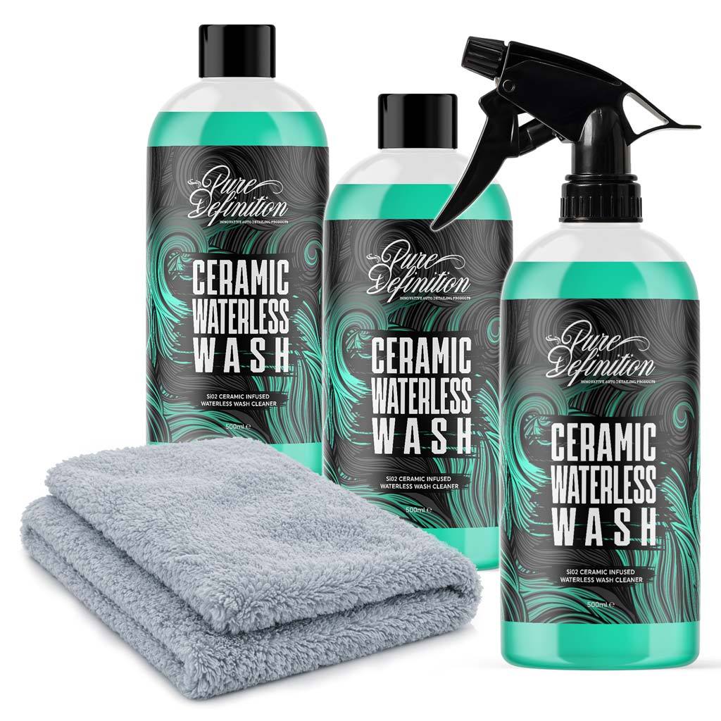 Ceramic Wash Waterless - Wash & Si02 Ceramic Gloss Shine Showroom Cleaner - Waterless Car Cleaning kit