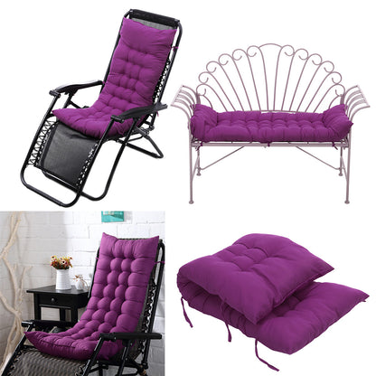 Thickened Recliner Cushion Beach Seat Cushion Office Sofa Chair Cushion Lunch Break Chair Cotton Cushion Rocking Chair Cushion 48*125*8cm