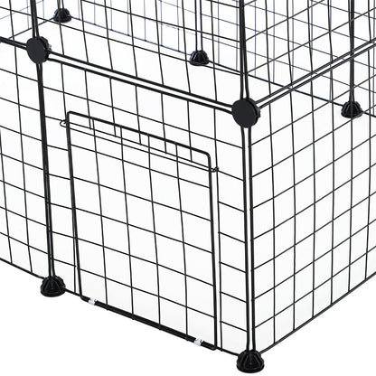 Dog Playpen, Cat Playpen, Small Animal Playpen Metal Pet Playpen for Small Dogs Cats Including 12 Panels, Portable Small Animal Wire Cage for Indoor Yd Fence for Guinea Pigs, Rabbits Kennel Crate Fence, Dog Fence for Puppy, Kitten, Hamster, Turtle, Hedgeh